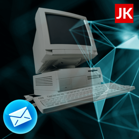 Image of Desktop Computer showing Email Marketing Automation Evolution