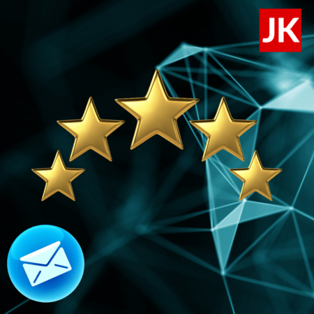 Image showing a 5 star gold rating | Email Marketing Automation 5 Star Gold Rating