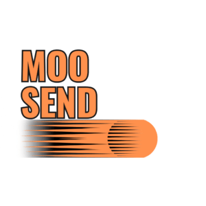 Moosend writing on and an email speed image for a powerful automated platform