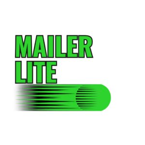 MailerLite writing on and an email speed image for a powerful automated platform